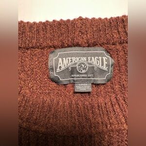 American Eagle Outfitters Brown Crew Neck Sweater